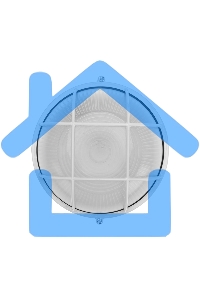 Светильник ЖКХ-03 под лампу круг 190x85мм IP65 Rexant