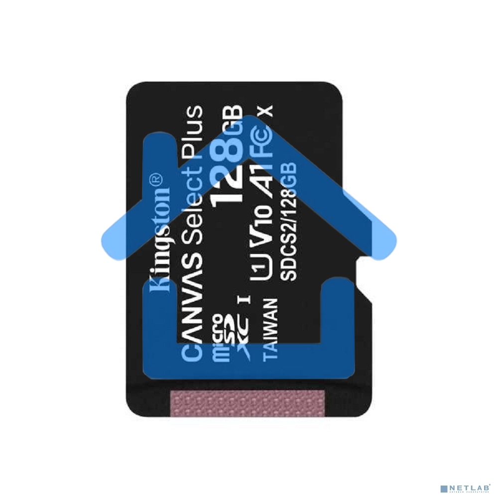 Флеш карта Kingston 128Gb micSDXC Canvas Select Plus 100R A1 C10 Single Pack w/o ADP EAN: 740617299076
