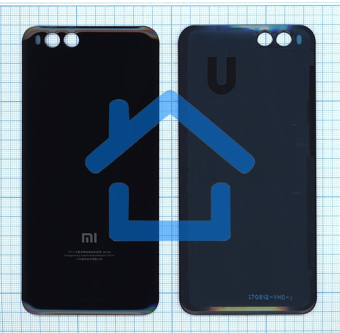 Задняя крышка для Xiaomi Mi Note3 черный