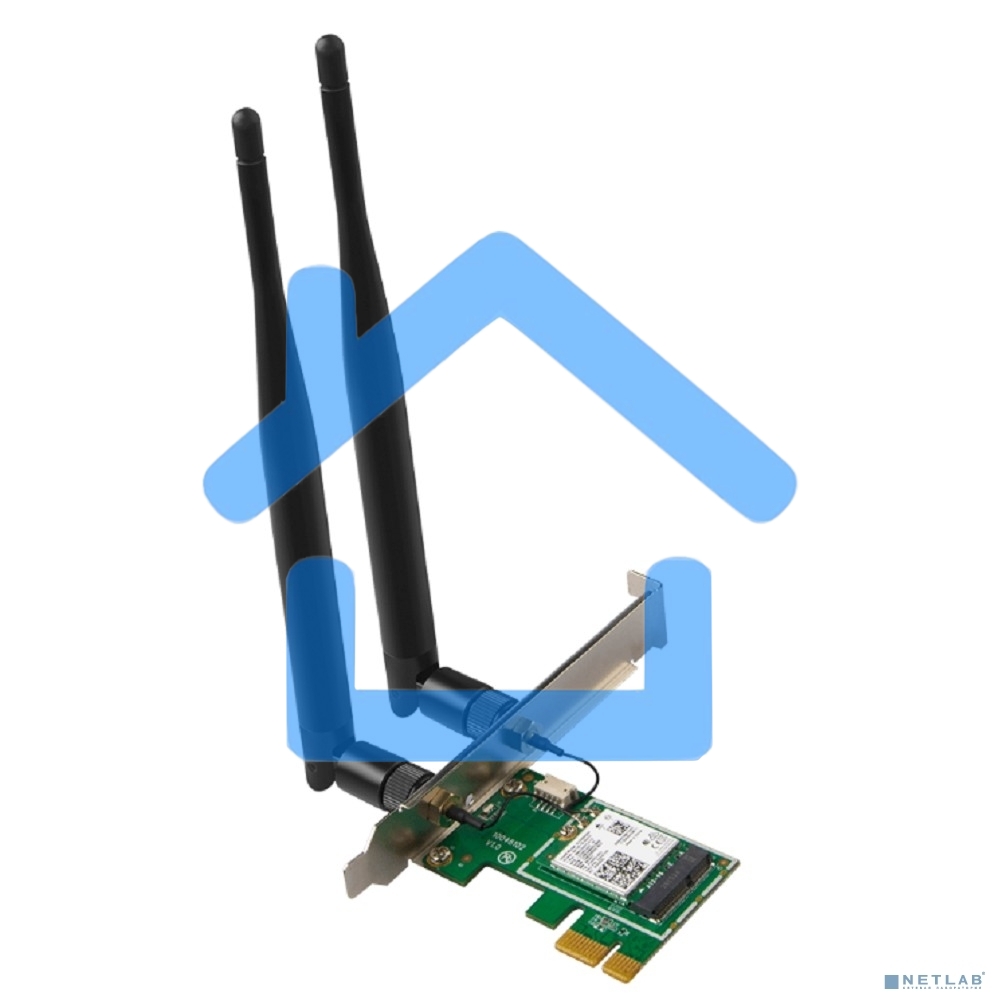 Сетевой адаптер Tenda E30 беспроводной двухдиапазонный PCI-e адаптер Wi-Fi 6 AX3000 c Bluetooth 5.0