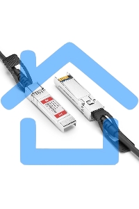 Твинаксиальный медный кабель 2m (10ft) Generic Compatible 10G SFP+ Passive Direct Attach Copper Twinax Cable #74621