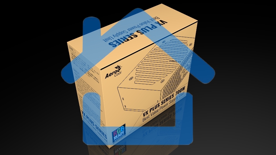 Блок питания Aerocool / Formula VX-700 PLUS RGb, 700Вт, 120мм, черный