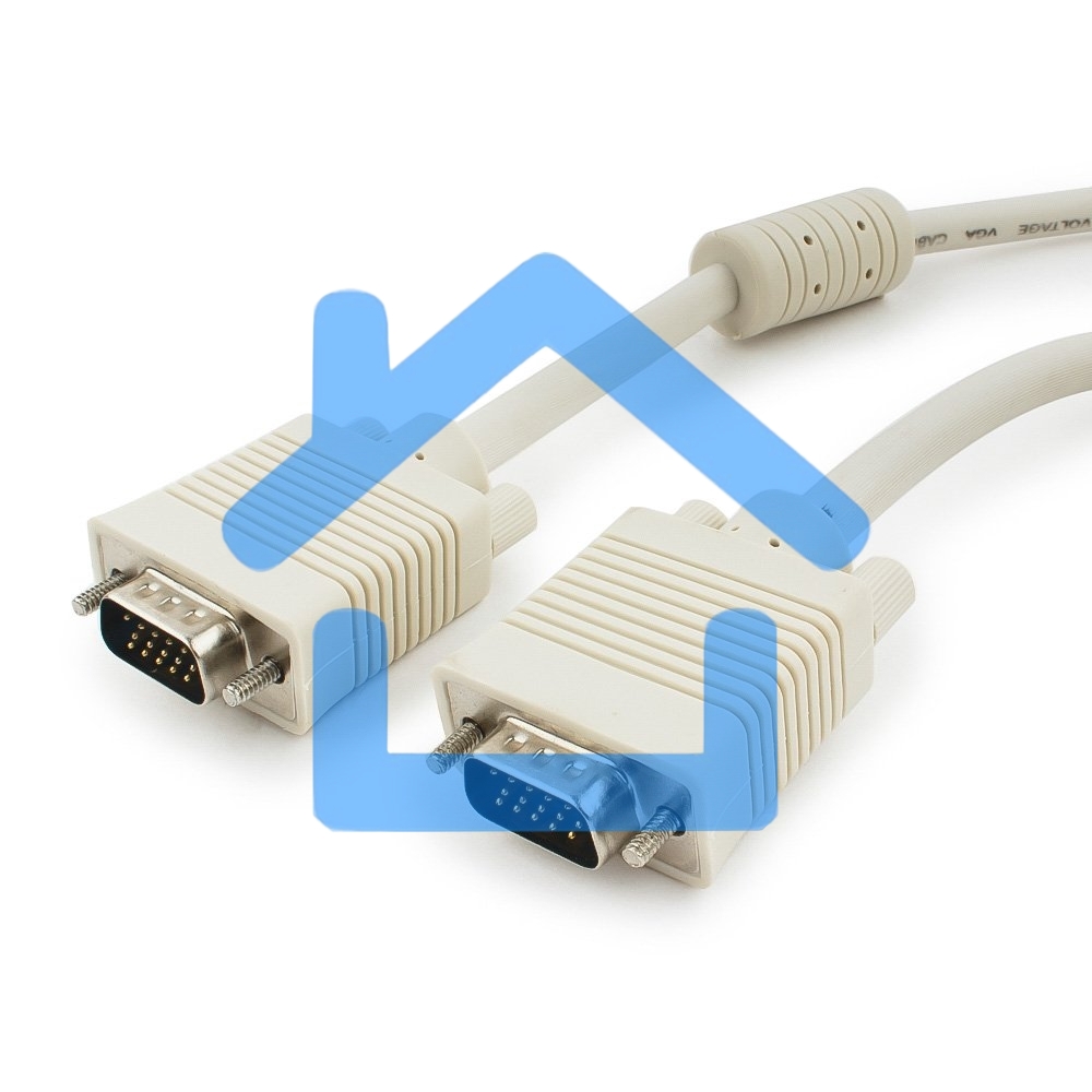Кабель Gembird/Cablexpert CC-PPVGA-15m, Кабель VGA Premium,15M/15M,15м, тройн. экран,феррит. кольца,пакет