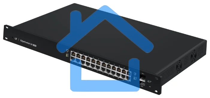 Коммутатор [ES-24-250W EU] Ubiquiti EdgeSwitch 24-250W 24 порта, раздача питания 24/48В на всех портах, суммарная мощность 250W