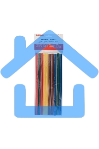 Клеевые стержни Rexant, Ø11 мм, 270 мм, цветные, 10 шт., хедер