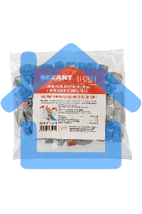 Универсальная клемма 2-проводная, серая (0,08-2,5/4 мм²) (50 шт./уп.) Rexant