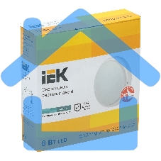 Светильник Iek LDPO0-4001-8-4000-K01LED ДПО 4001 8Вт IP54 4000K круг белый IEK