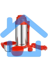 Термос Starwind 30-1500 1.5 л, серебристый/красный, картонная коробка