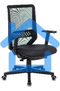 Кресло руководителя Бюрократ EXPERT TW-01 черный 38-418, сетка/ткань, с подголов. крестовина пластик