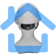 Каска защитная ударопрочная, ABS/PC, плавная регулировка, модель 