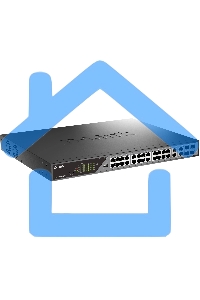 Сетевой коммутатор Smart L2 Surveillance Switch 24х1000Base-T PoE (8 PoE ports 802.3bt 90W), 4xCombo 1000Base-T PoE/SFP, PoE Budget 518W, Long-range PoE up to 250m