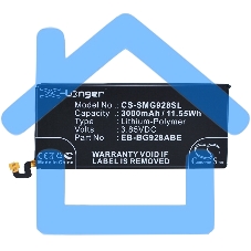 Аккумулятор CS-SMG928SL EB-BG928ABE для Samsung Galaxy S6 Edge+, 3.85V / 3000mAh / 11.55Wh