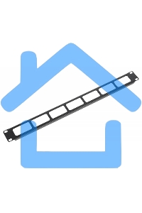 Кабельный органайзер Горизонтальный ЦМО ГКО-О-1-9005 односторонний окна 1U шир.:19