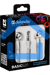 Нaушники Defender BASIC 620 белый