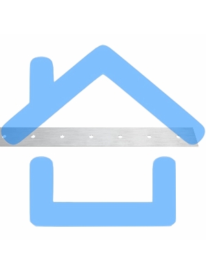 Лента полоса монтажная оцинкованная прямая, перфорированная тарная Rexant 20х0,55 мм, рулон 25 м