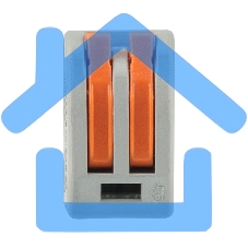 Универсальная клемма 2-проводная, серая (0,08-2,5/4 мм²) (50 шт./уп.) Rexant