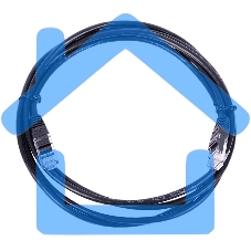 Патч-корд Lanmaster UTP TWT-45-45-0.5-BK вилка RJ-45-вилка RJ-45 кат.5е 0.5м черный ПВХ (уп.:1шт)
