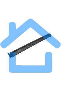 Горизонтальный кабельный органайзер со щеткой, 19