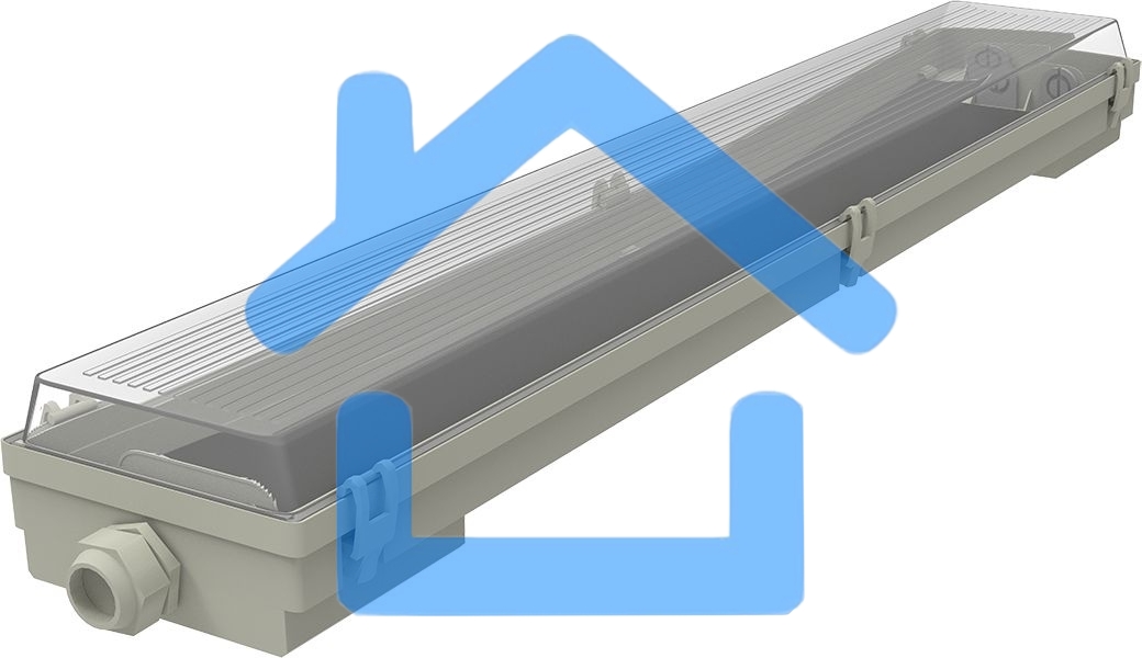 Светильник линейный Gauss СПП-Т8-G13 LITE 220-230V IP65 665*85*55мм для LED ламп 2х600мм 1/16