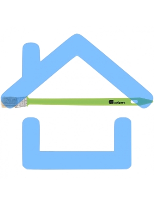 Кисть радиаторная 25 мм, натуральная щетина, пластиковая ручка Сибртех