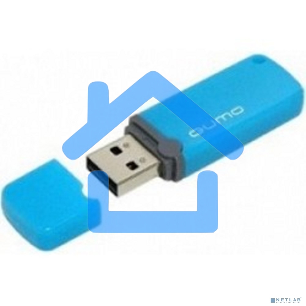 Флешка USB R/W QUMO 8Gb, Optiva 02 Blue QM8GUD-OP2-blue