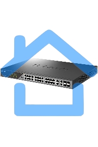 Сетевой коммутатор Smart L2 Surveillance Switch 24х1000Base-T PoE (8 PoE ports 802.3bt 90W), 4xCombo 1000Base-T PoE/SFP, PoE Budget 518W, Long-range PoE up to 250m