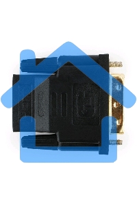 Переходник Cablexpert HDMI-DVI 19F/19M золотые разъемы, пакет, черный (A-HDMI-DVI-2)