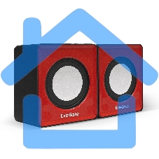 Акустическая система 2.0 ExeGate EX289920RUS Disco 140 Red (питание USB, 2х3Вт (6Вт RMS), 100-20000Гц, красный)