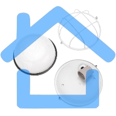 Светильник ЖКХ-03 под лампу круг 190x85мм IP65 Rexant