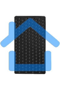 Брусок для шлифования, 125 х 65 мм, ПВХ Sparta