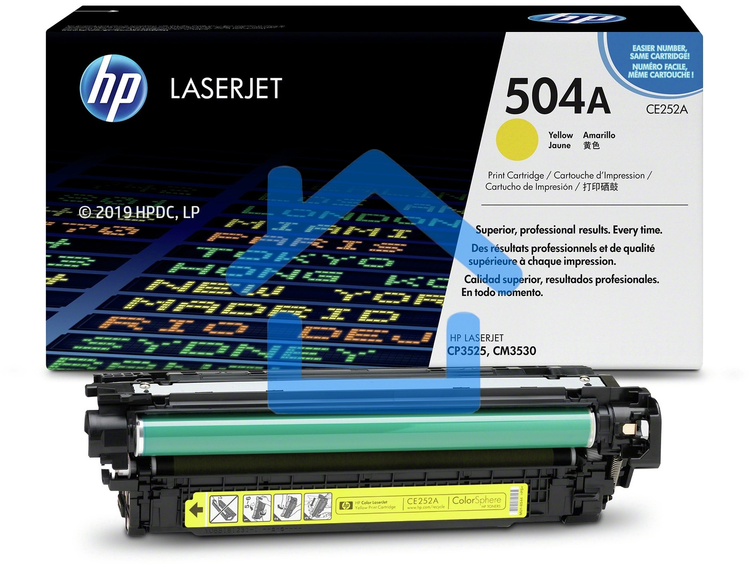Картридж лазерный HP CE252A желтый для CLJ CM3530/CP3525 7000стр.