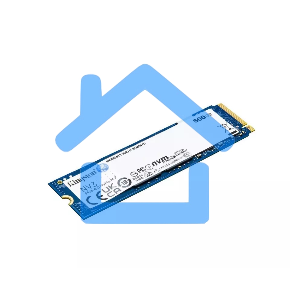 Накопитель SSD Kingston NV3, 500Gb, M.2 2280, PCIe 4.0 x4, NVMe, R/W 5000/3000