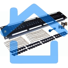 Патч-панель LANMASTER 48 портов, UTP, кат.6, 2U