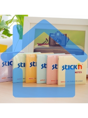 Блок самоклеящийся бумажный Stick`n 21007 76x76мм, 100 листов, 70 г/м2, пастель, желтый