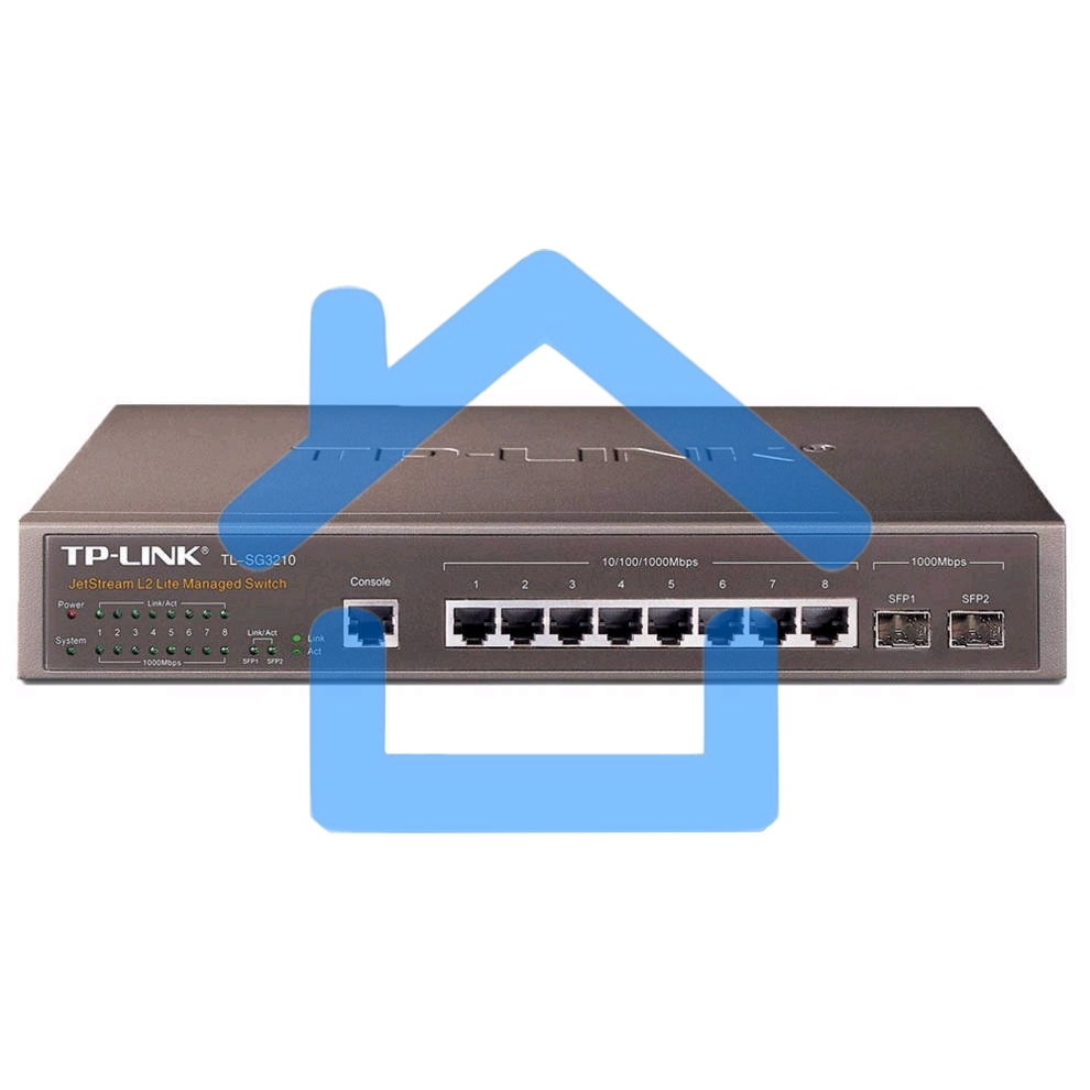 Коммутатор TP-Link SMB TL-SG3210 JetStream 8-Port Gigabit L2 Lite Managed Switch with 2 SFP Slots