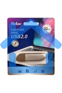 Флешка USB Netac U352 NT03U352N-032G-20PN USB 2.0 32 Gb, retail version