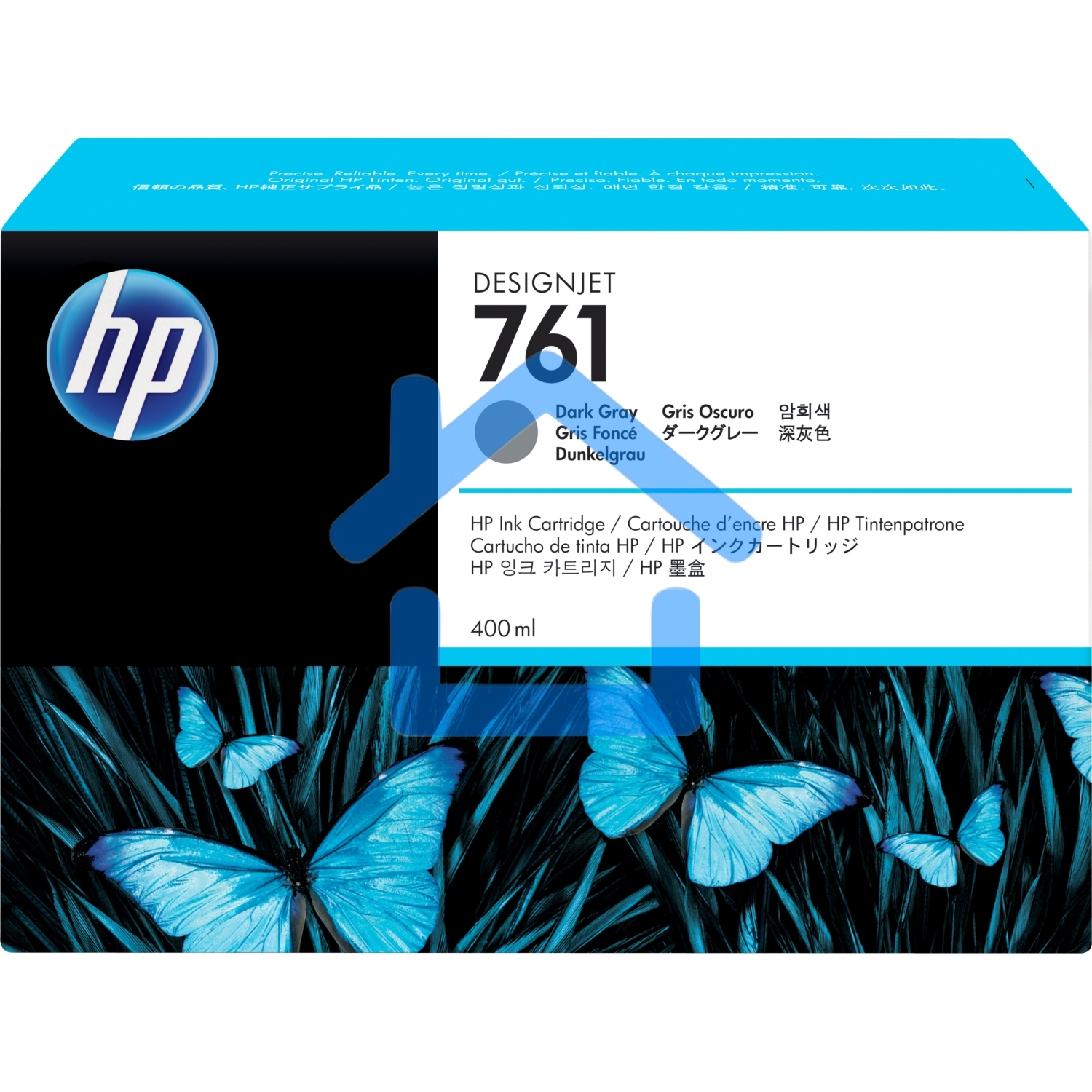 Картридж струйный HP №761 CM996A темно-серый для HP DJ T7100 (400мл)