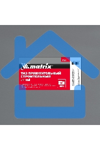 Таз прямоугольный Matrix строительный усиленный, 55 л 81471