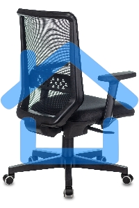 Кресло руководителя Бюрократ EXPERT TW-01 черный 38-418, сетка/ткань, с подголов. крестовина пластик