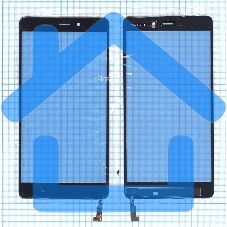 Сенсорное стекло (тачскрин) для Xiaomi Mi Note, черное