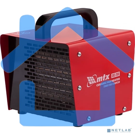 Тепловая пушка керамическая MTX SHCL-2000, квадратная, 230 В, 125 м3/ч, 1/2 кВт