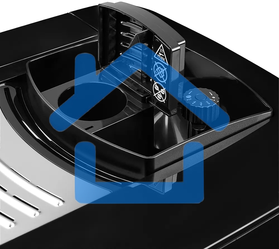 Автоматическая кофемашина Kuppersberg KCM 182 Black коллекция High-Tech,управление сенсорное,максимальное давление 20 бар,емкость для воды 1.8л, есть капучинатор,приготовление кофе автоматическое, материал панели стекло, черный