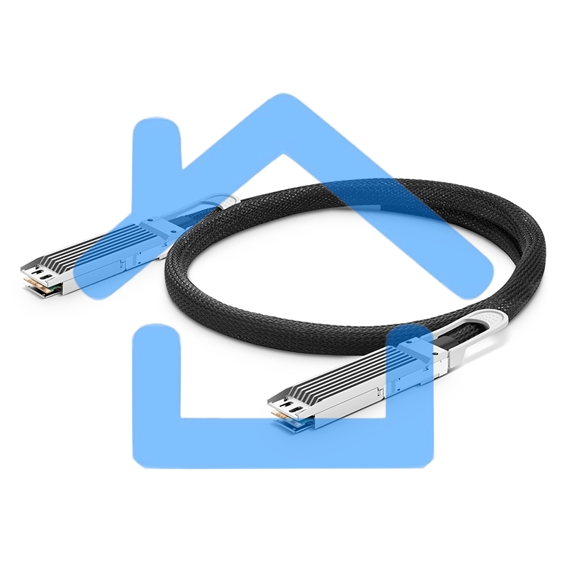 Твинаксиальный медный кабель 0.5m (2ft) NVIDIA/Mellanox MCP4Y10-N00A Compatible 800G OSFP Finned Top InfiniBand NDR Passive Direct Attach Copper Twinax Cable for Quantum-2 Switches