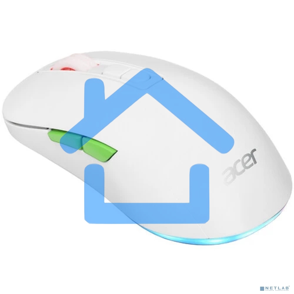 Мышь беспроводная Acer OMR311 белый, 2400 dpi, радиоканал, Bluetooth, USB, кнопки - 7