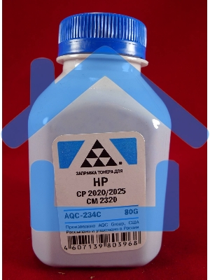 Тонер HP CP2020/2025/CM2320 Cyan, (фл.80г.) AQC фас. Россия