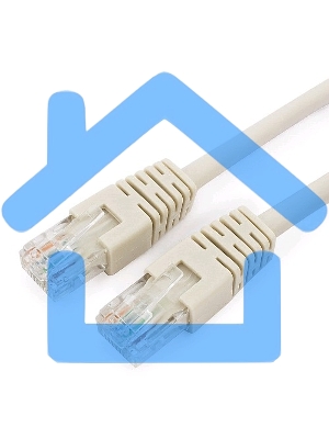 Патч-корд UTP Cablexpert кат.6, 5м, литой, многожильный (серый)