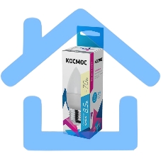 Лампа светодиодная LED BASIC CN 8.5Вт 220В E27 3000К Космос LkecLED8.5wCNE2730