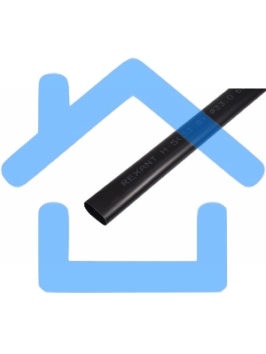 Трубка термоусаживаемая клеевая 33.0/8.0мм (3-4:1). (уп.4шт) по 1м черный Rexant 26-0033