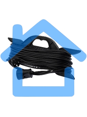 Удлинитель-шнур на рамке PROconnect ПВС 2х0.75, 30 м, б/з, 6 А, 1300 Вт, IP20, черный (Сделано в России)