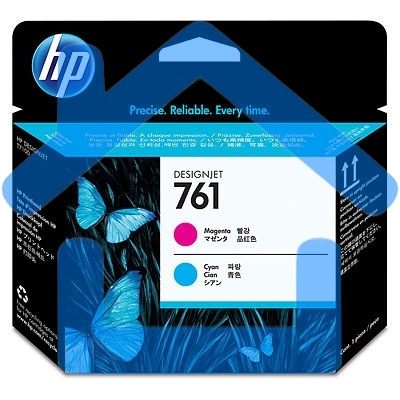 Картридж струйный HP 761 CH646A пурпурный/голубой печатающая головка для HP DJ T7100